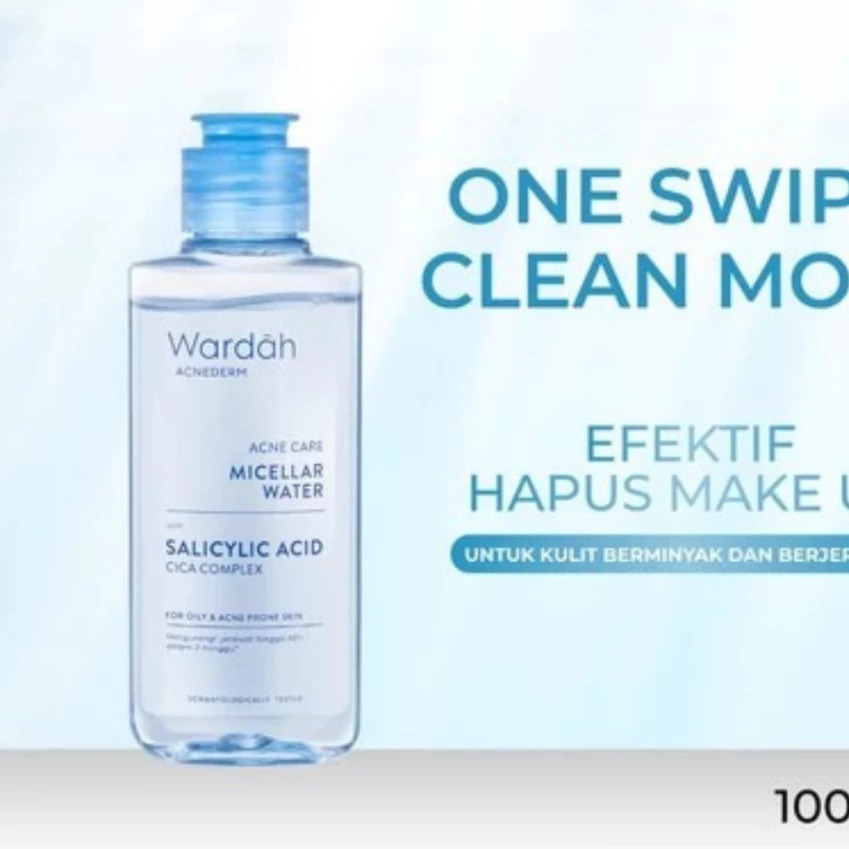 Wardah Acnederm Acne Care Micellar Water 100ML / Distributor Cream Ori - Gambar 3