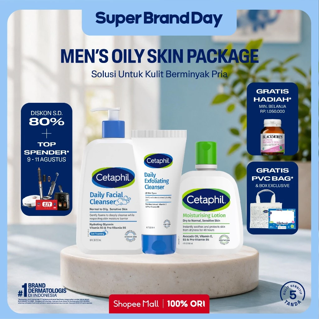 [CETASQUAD] Cetaphil Men's Care for Oily Skin Package