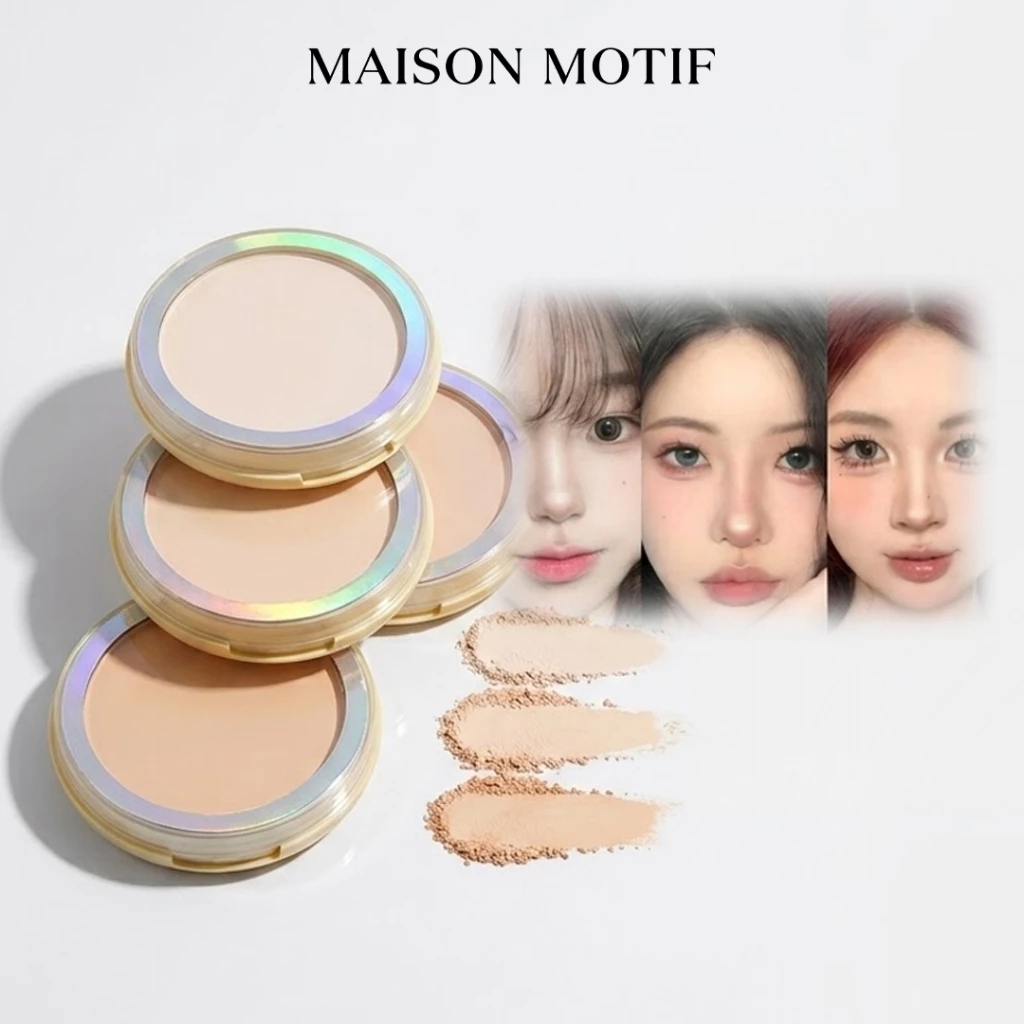 Concealer Makeup Powder Natural Soft Oil Control Hide Pores Matte 10g Bedak Padat Tahan Lama Murah 225