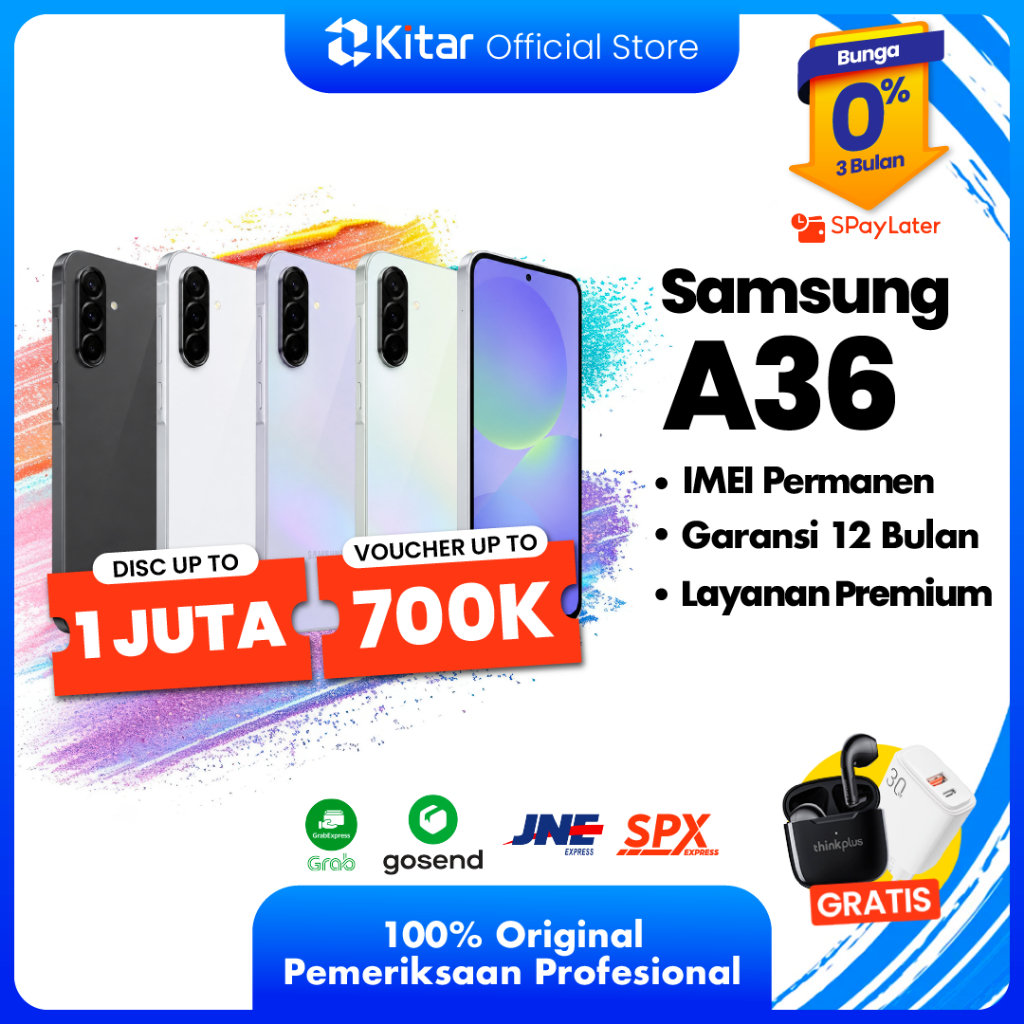 Samsung A36 Second Resmi ex SEIN Beacukai IMEI Permanen 100% Original FULLSET 256GB