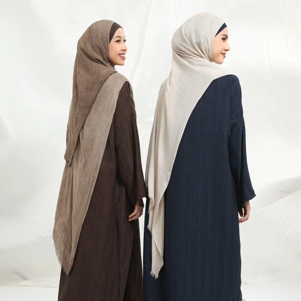Lozy Hijab - Woody Rayon Crinkle Shawl (Hijab Pashminal Bahan Rayon Viscose Crinkle) - Gambar 4