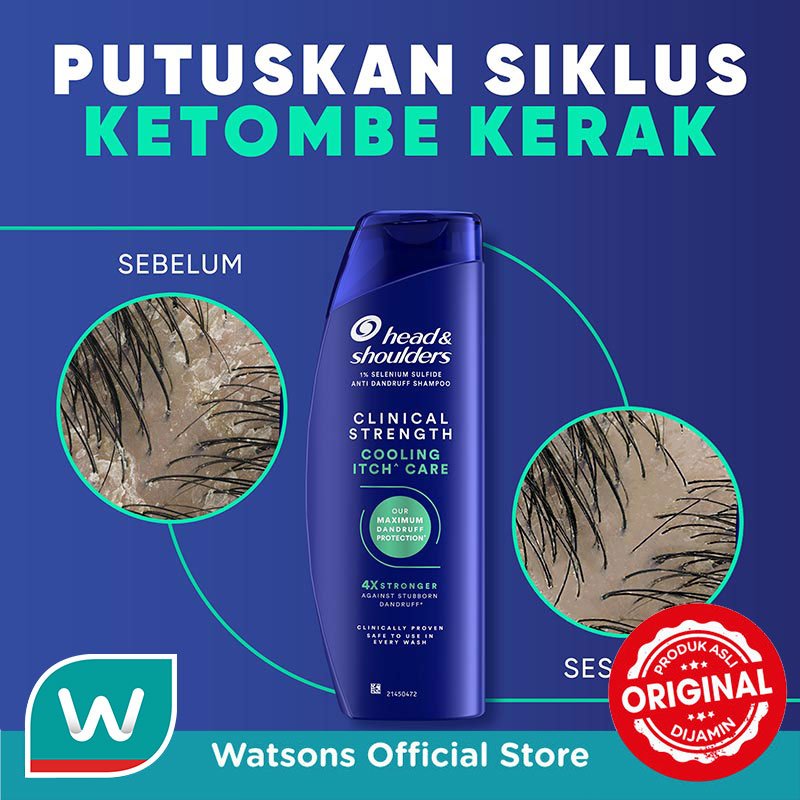 Head & Shoulders Clinical Strength Shampoo Cooling Itch Care 400ml - Gambar 4