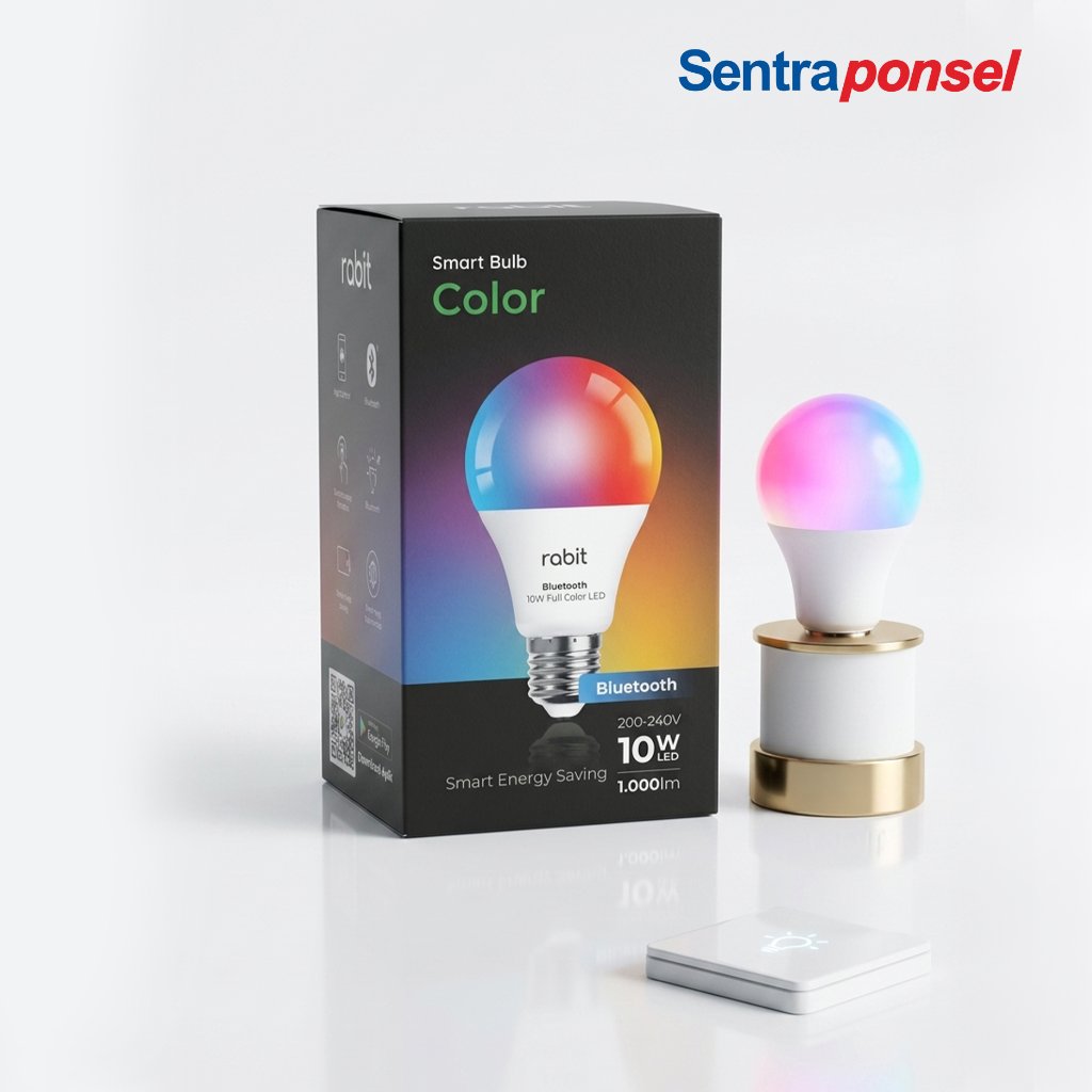 Rabit Smart Bulb Color 10W Bluetooth LE – Lampu LED Pintar RGB - Gambar 2