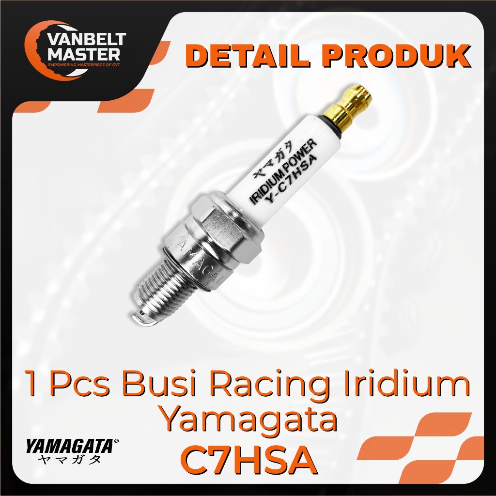 Yamagata Busi racing Iridium Power Mio Sporty Smile Soul GT Freego Gear J M3 S Z Supra X grand legenda vega jupiter shogun smash 100 110 125 C7HSA - Gambar 3