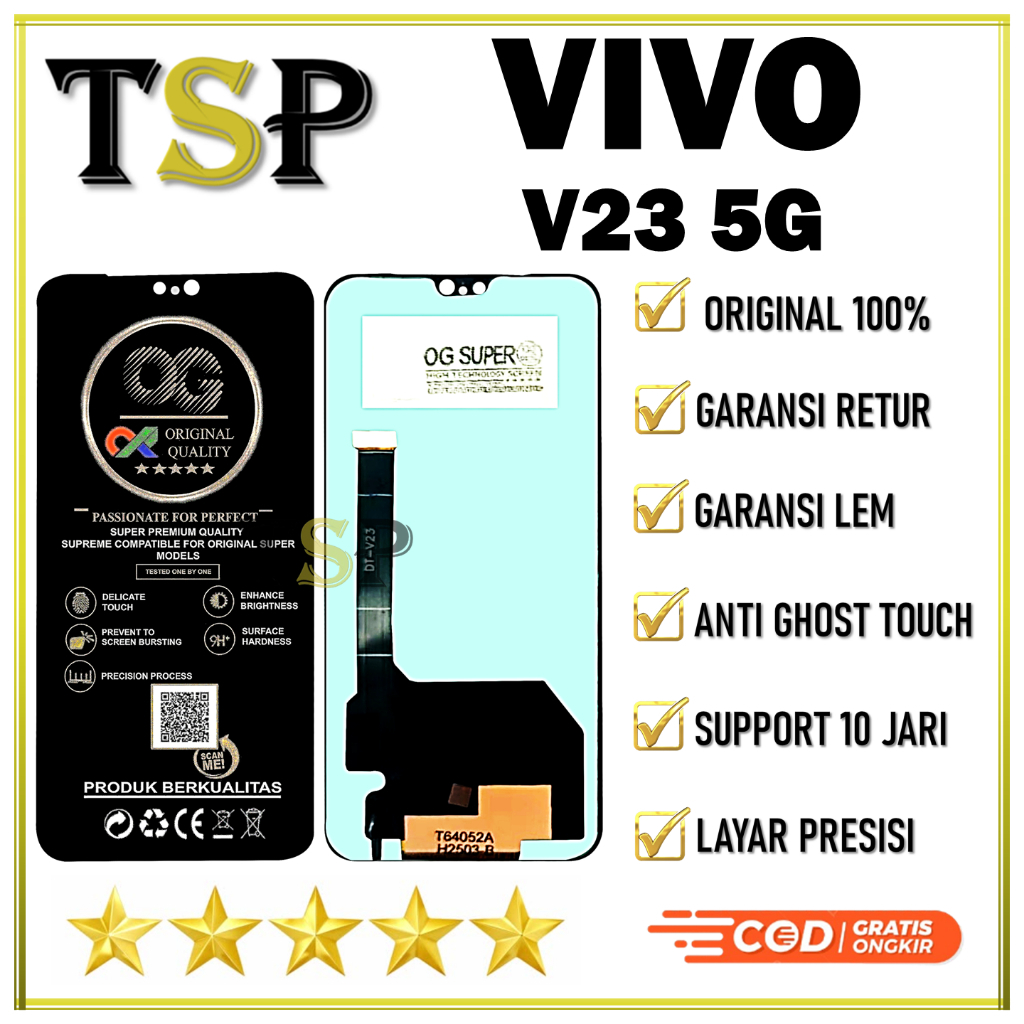 LCD TOUCHSCREEN VIVO V23 5G ORIGINAL 100% FULLSET AMOLED - Gambar 2