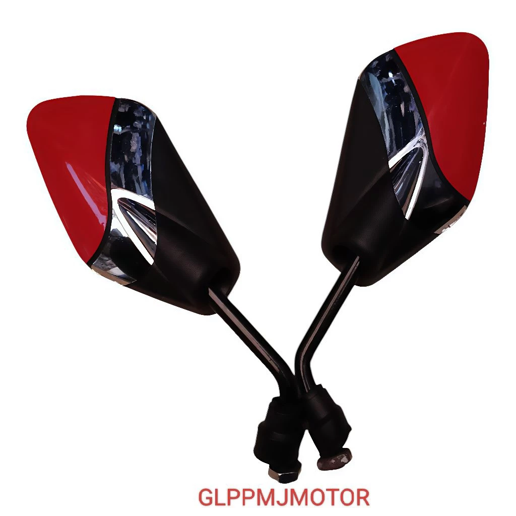 Kaca Spion GMA 2531 Variasi Hitam Crome Merah Untuk Semua Motor