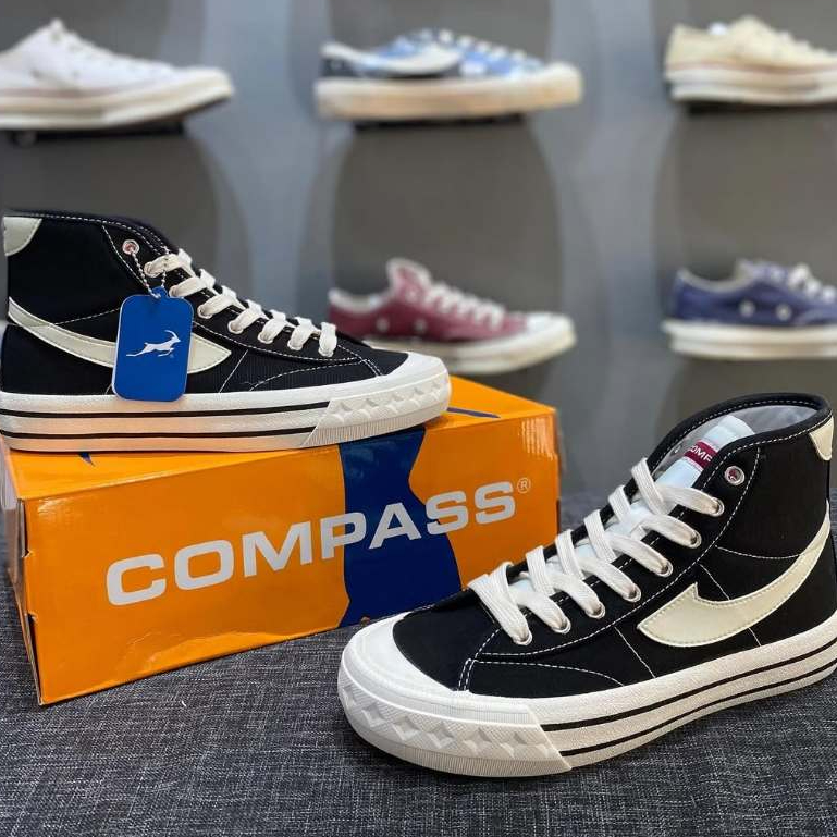Compass Retrograde Hi Decon Black White 2026 Shoes | Shopee Singapore