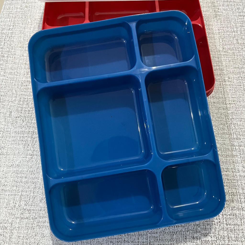 Dreamyhouse Lunch Box Bento Jumbo Kotak Bekal Makan 6 Sekat Wadah Makan Plastik - Gambar 3