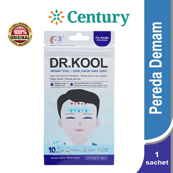 DR.KOOL FEVER FOR ADULTS 1X2 1 LEMBAR / PENURUN PANAS / DEMAM / KOMPRES DEMAM