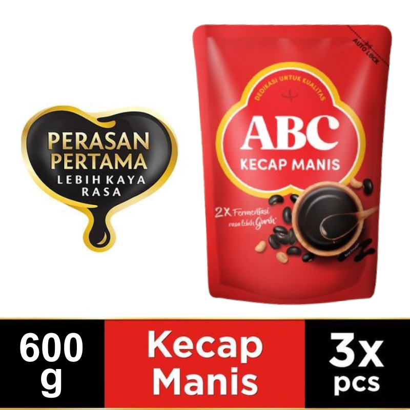 ABC Kecap Manis 600 gr - Multi Pack 3 pcs