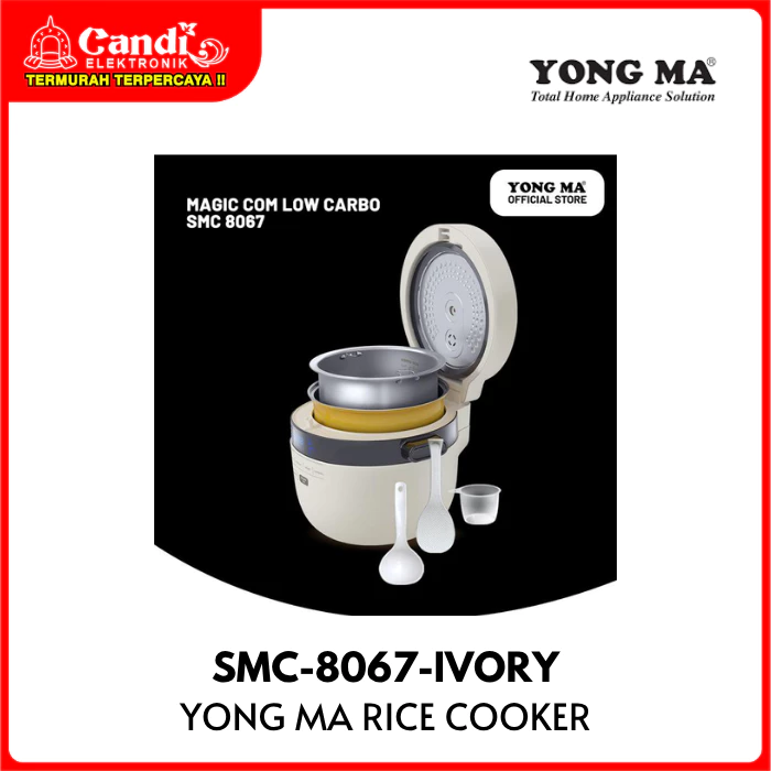 YONGMA Rice Cooker Digital 2 Liter Low Carbo SMC-8067-IVORY - Gambar 3