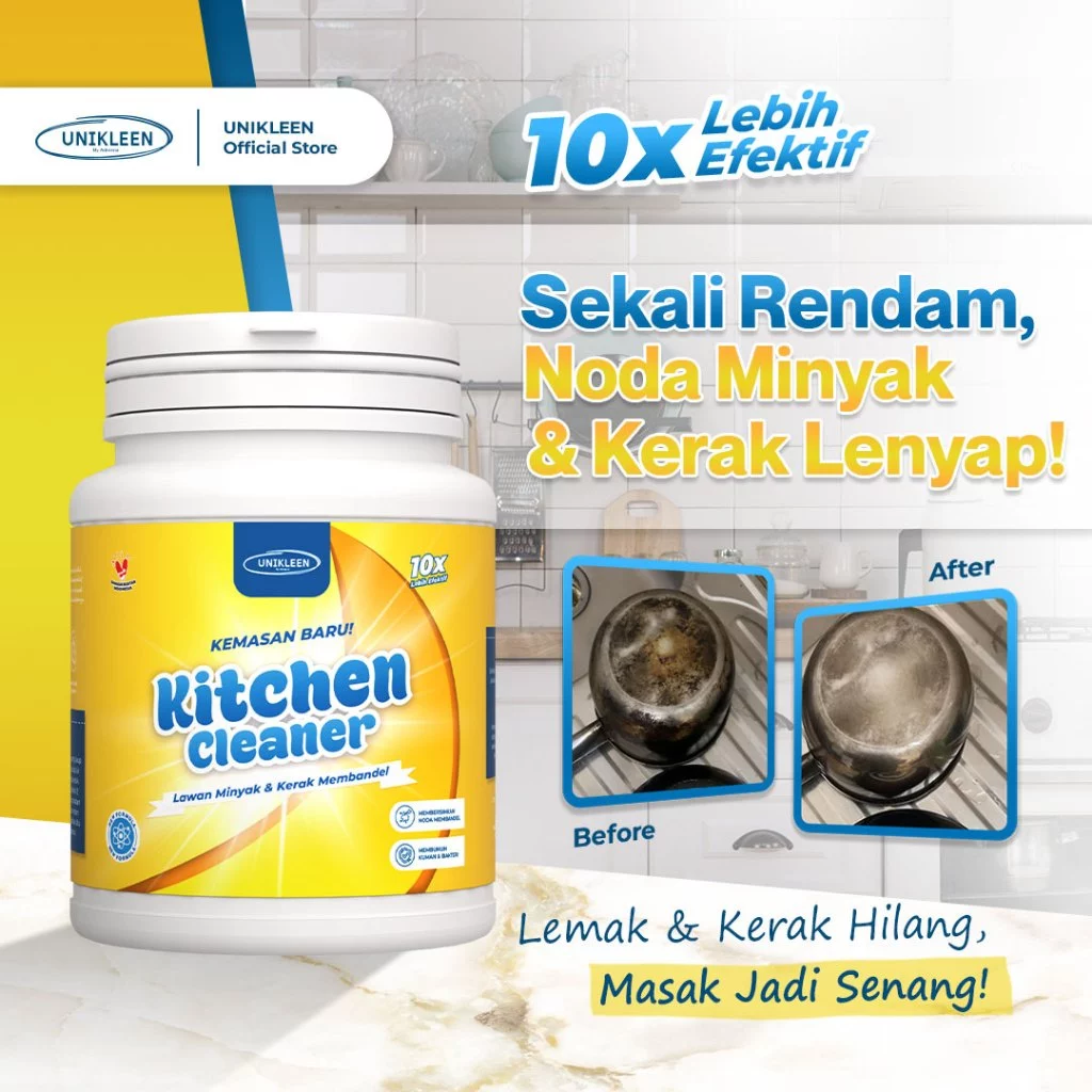 UNIKLEEN Pembersih Jamur & Noda Membandel pada Pakaian - Serbuk Penghilang Noda Aman untuk Semua Jenis Kain - Pembersih Noda Dapur Pembersih Mesin Cuci Pengharum Ruangan Room spray Floor Cleaner Pembersih Lantai Pencerah Pakaian - Gambar 3