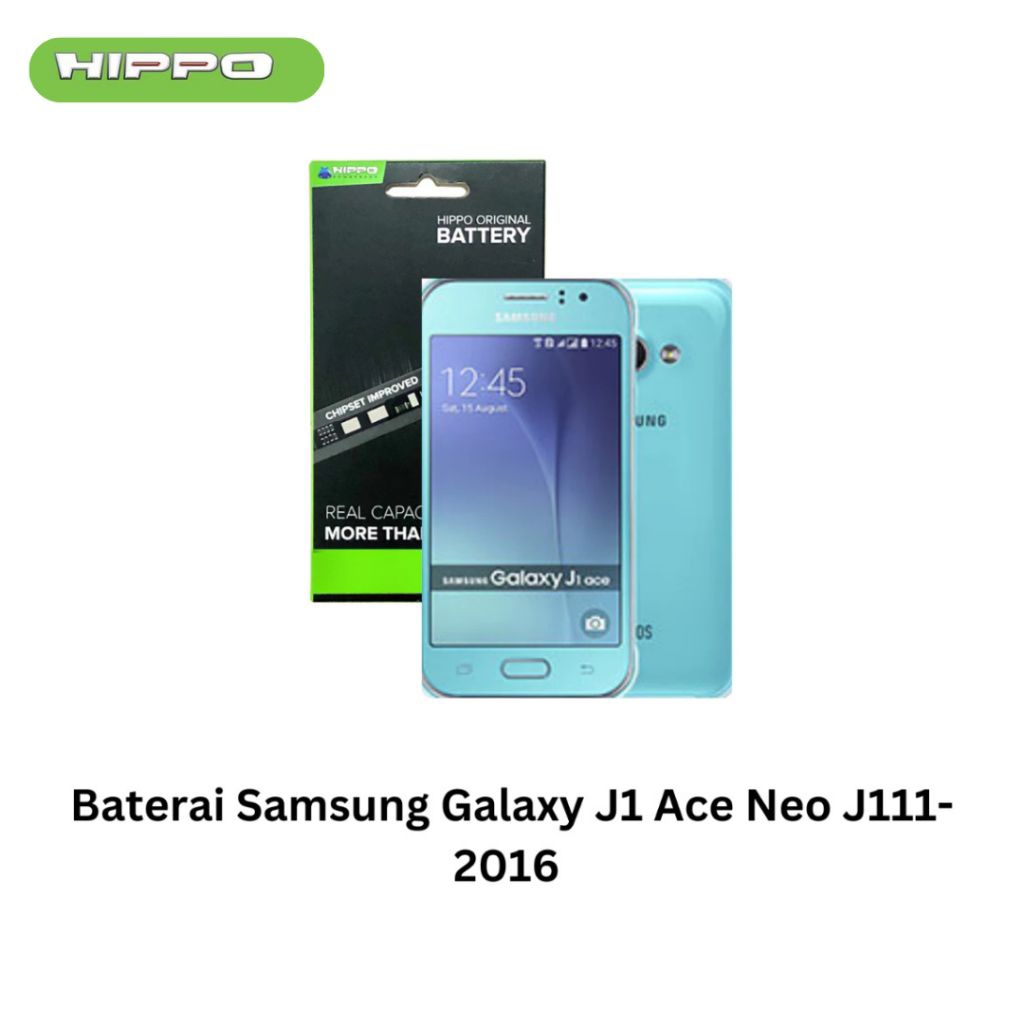 Hippo Baterai Baterry 100% ORI Baterai Samsung Galaxy J1 Ace Neo Jiii-2016 1800Mah Original Batere Premium Batu Batre Batrai Handphone Garansi Resmi