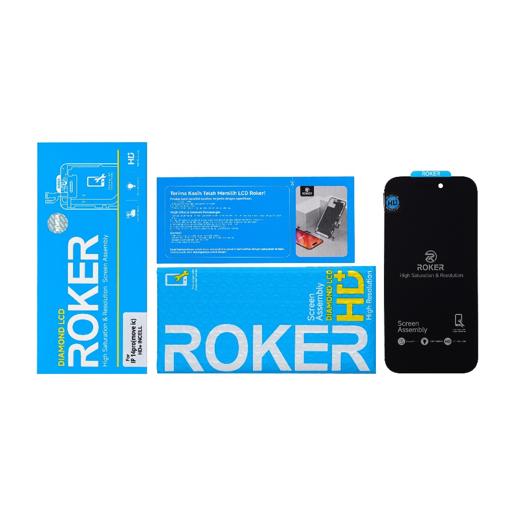 ROKER DIAMOND LCD TOUCHSCREEN IP 14 PRO HD (MOVE IC) - Gambar 4
