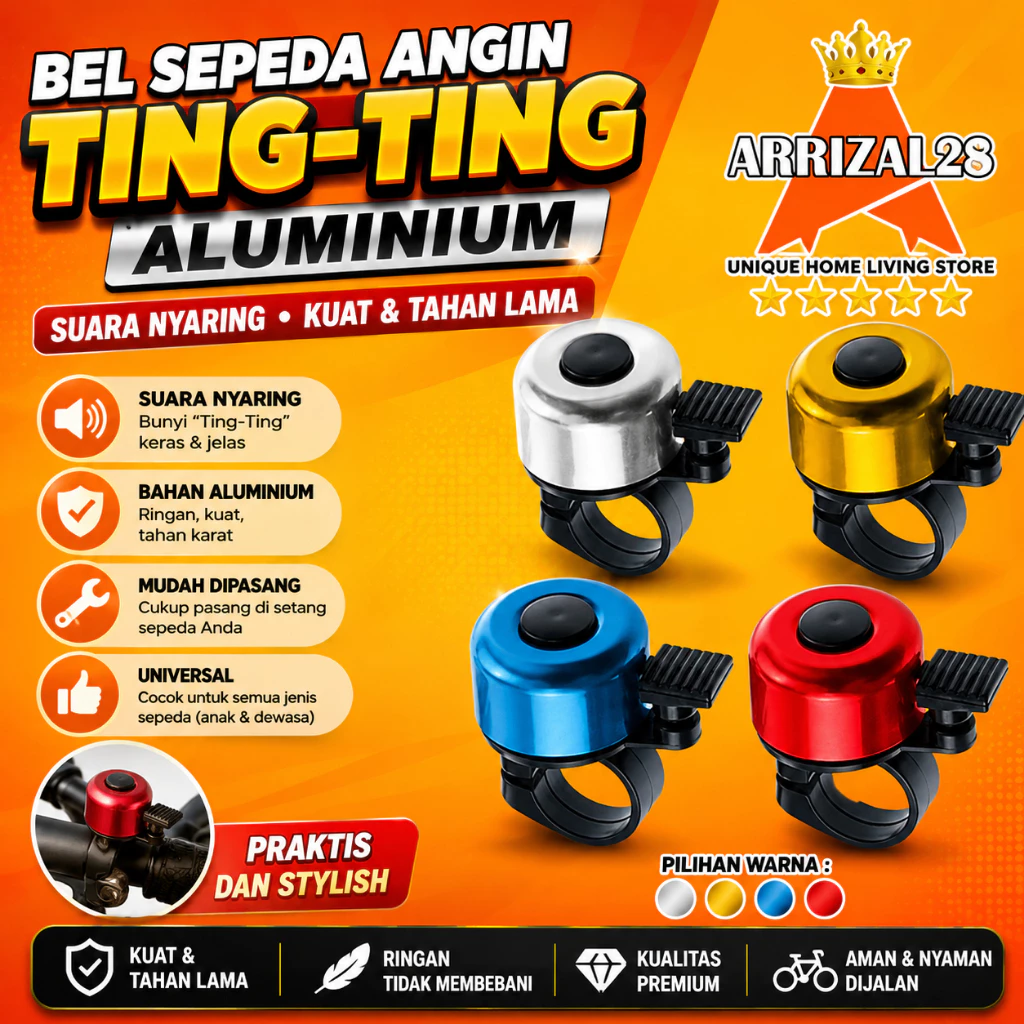 BEL SEPEDA ANGIN TING-TING ALUMINIUM