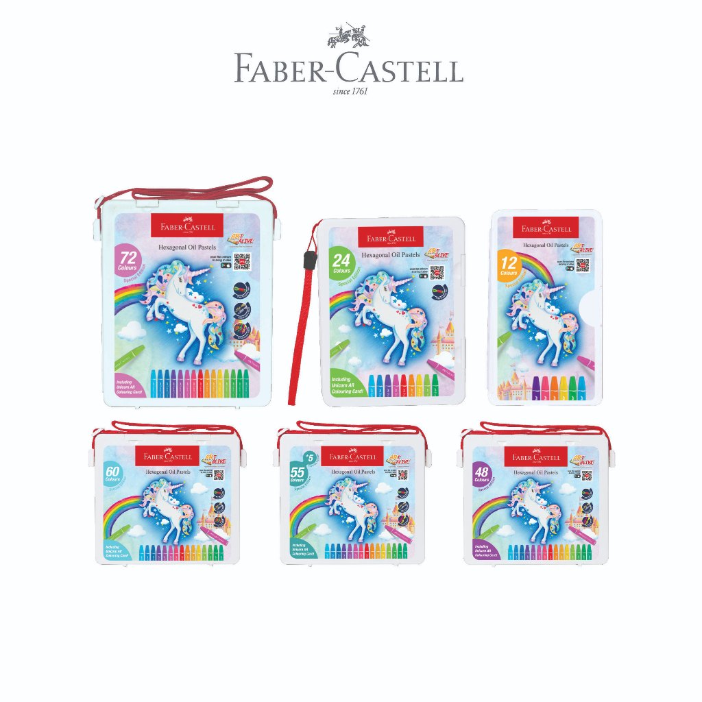 Faber-Castell Crayon Hexagonal Oil Pastel Unicorn Version
