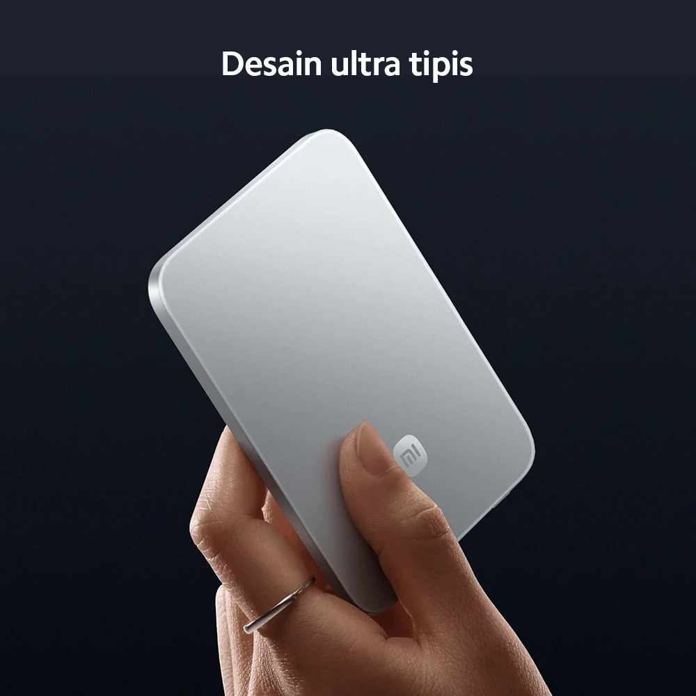 Xiaomi Magnetic Power Bank Series / Super Slim Magnetic Power Bank 5000 / Magnetic Power Bank 10000 with Built-in Stand / UltraThin Magnetic Power Bank 5000 15W / Desain Ultra Tipis / Fast Charging / Xiaomi Powerbank Aman Perjalanan Pesawat Udara - Gambar 2
