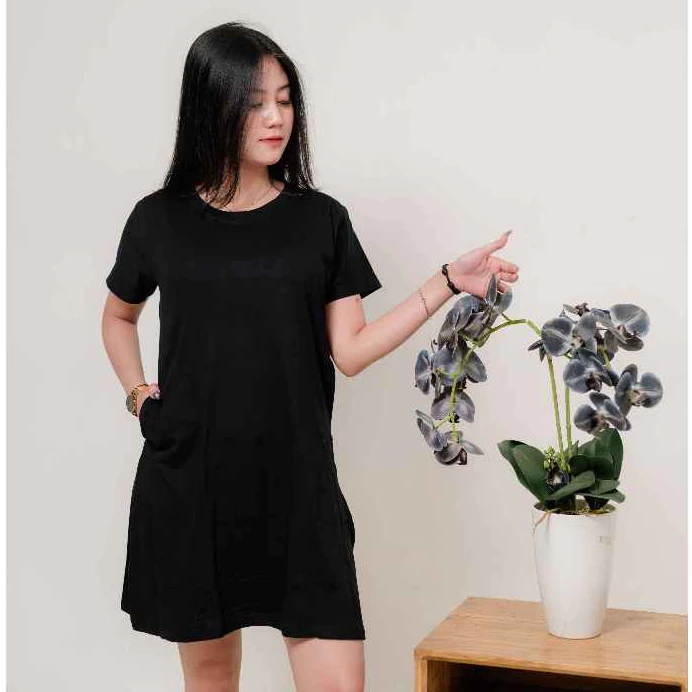 DISA HIJAB - NEW ARRIVAL Dress Mola Mini Dress Spandex Jersey Premium Adem - Gambar 3