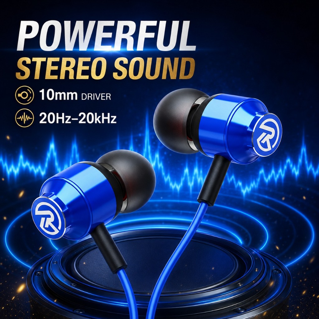 Handsfree / Earphone Roker Blue RK39K - Gambar 4