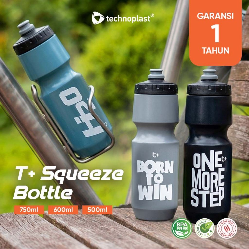 Technoplast T+ Squeeze Botol 500ml-750ml BPA Free