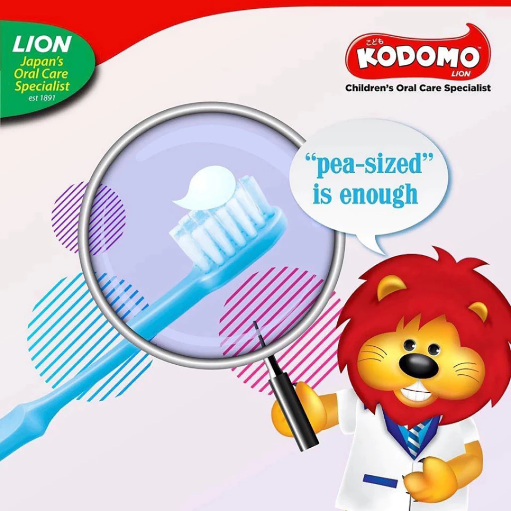 Kodomo Sikat & Pasta Gigi Koukou 2in1 -Strawberry Mint Toothbrush & Toothpaste / Distributor Cream Ori - Gambar 2
