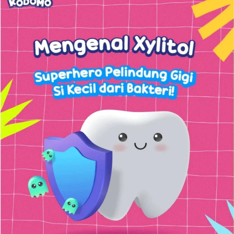 Kodomo Sikat & Pasta Gigi Koukou 2in1 -Strawberry Mint Toothbrush & Toothpaste / Distributor Cream Ori - Gambar 3