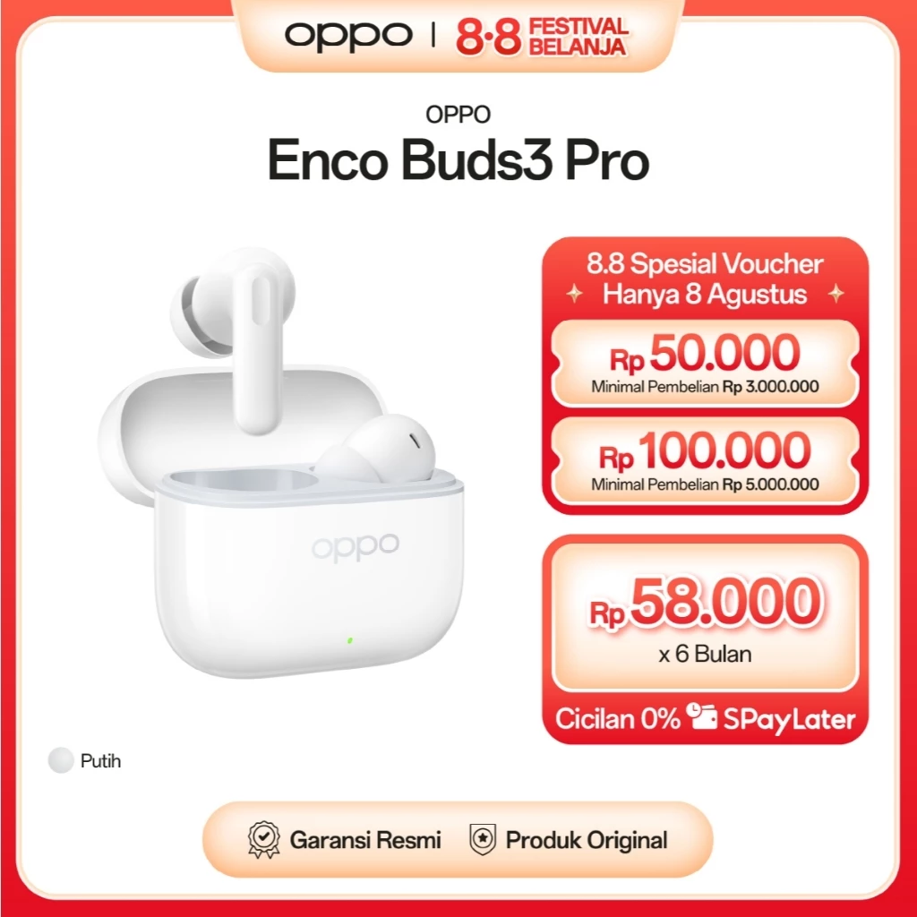 OPPO Enco Buds3 Pro True Wireless Earbuds [up to 54 hours Playback, IP55 Certification]