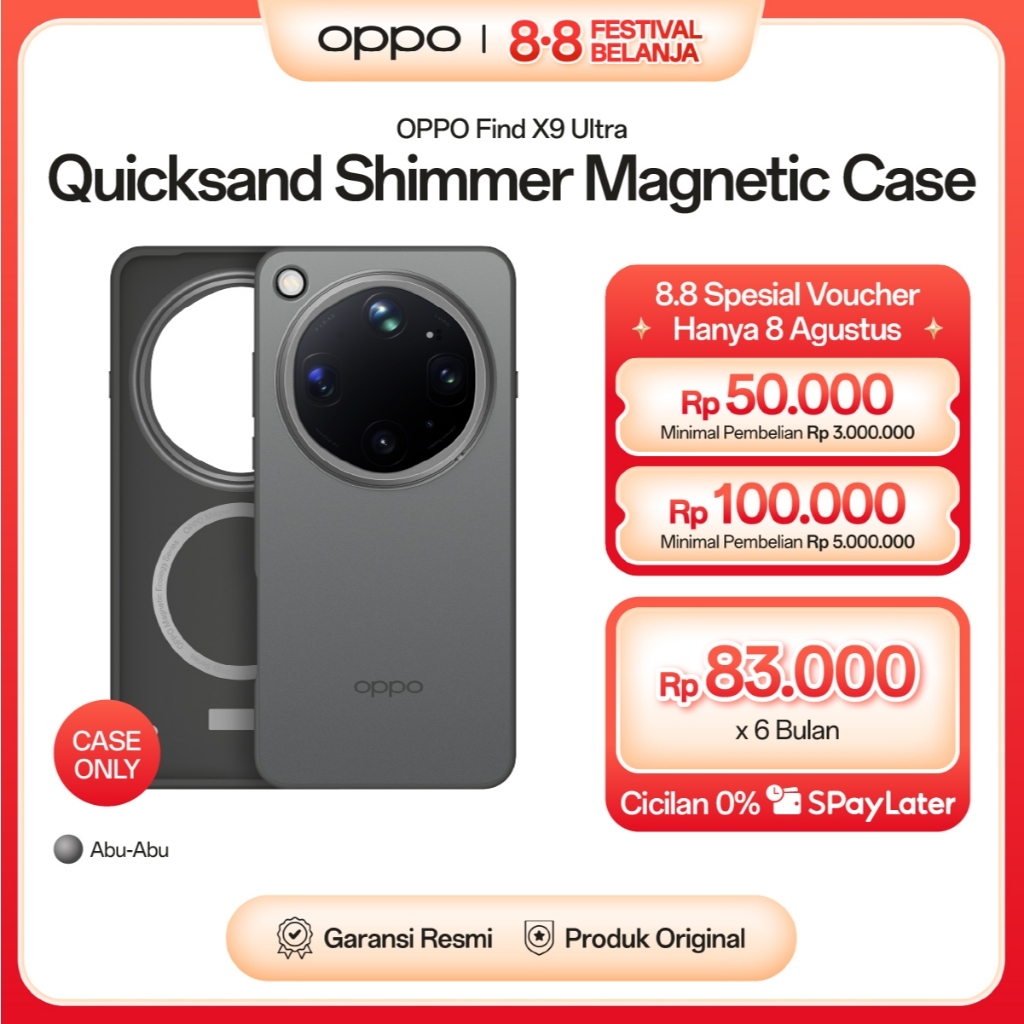 Quicksand Shimmer Magnetic Case OPPO Find X9 Ultra