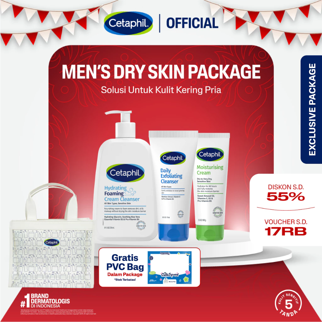 [CETASQUAD] Cetaphil Men's Care for Dry Skin Package - Gambar 2