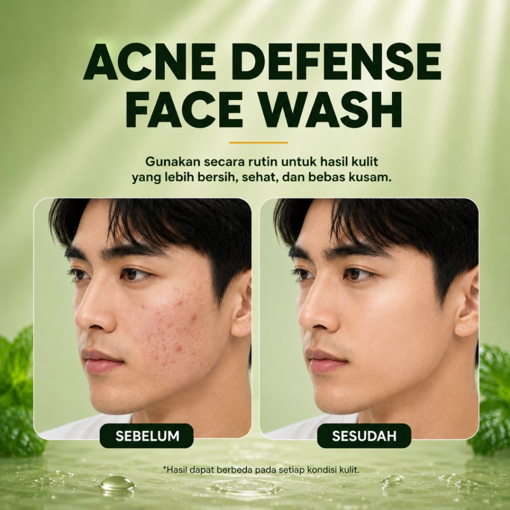 [MAISON MOTIF] Zeros Labs Acne Defense Facial Wash Men Cleanser Pria Berjerawat Kontrol Minyak dan Lembab 100ml - Gambar 4