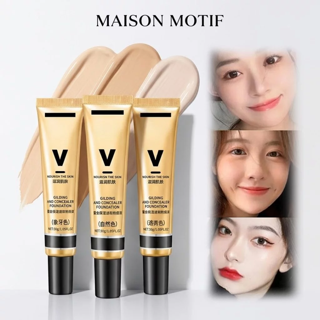 Foundation Liquid Matte Full Coverage Oil Control Tahan Lama Waterproof Ringan Niacinamide 30ml 77007