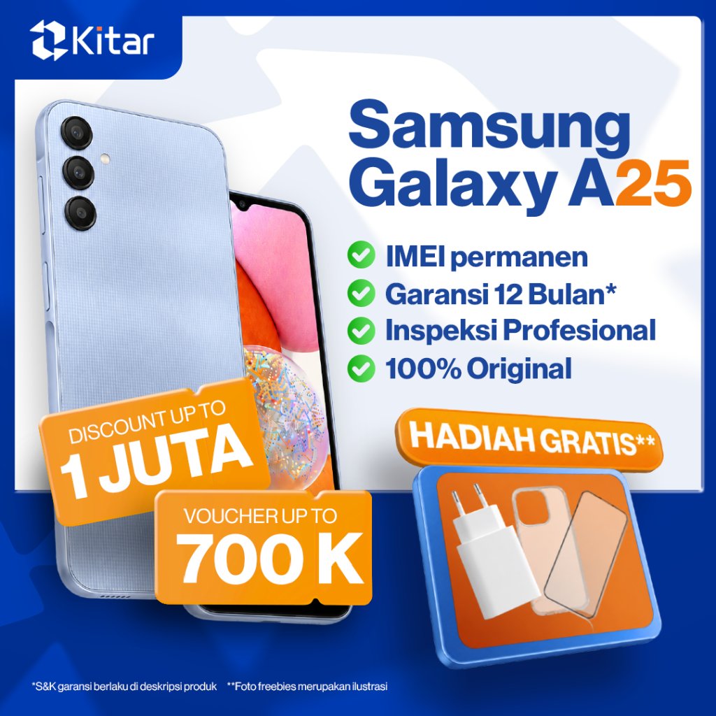 Samsung A25 Second Resmi ex SEIN Beacukai IMEI Permanen 100% Original FULLSET 128GB 256GB