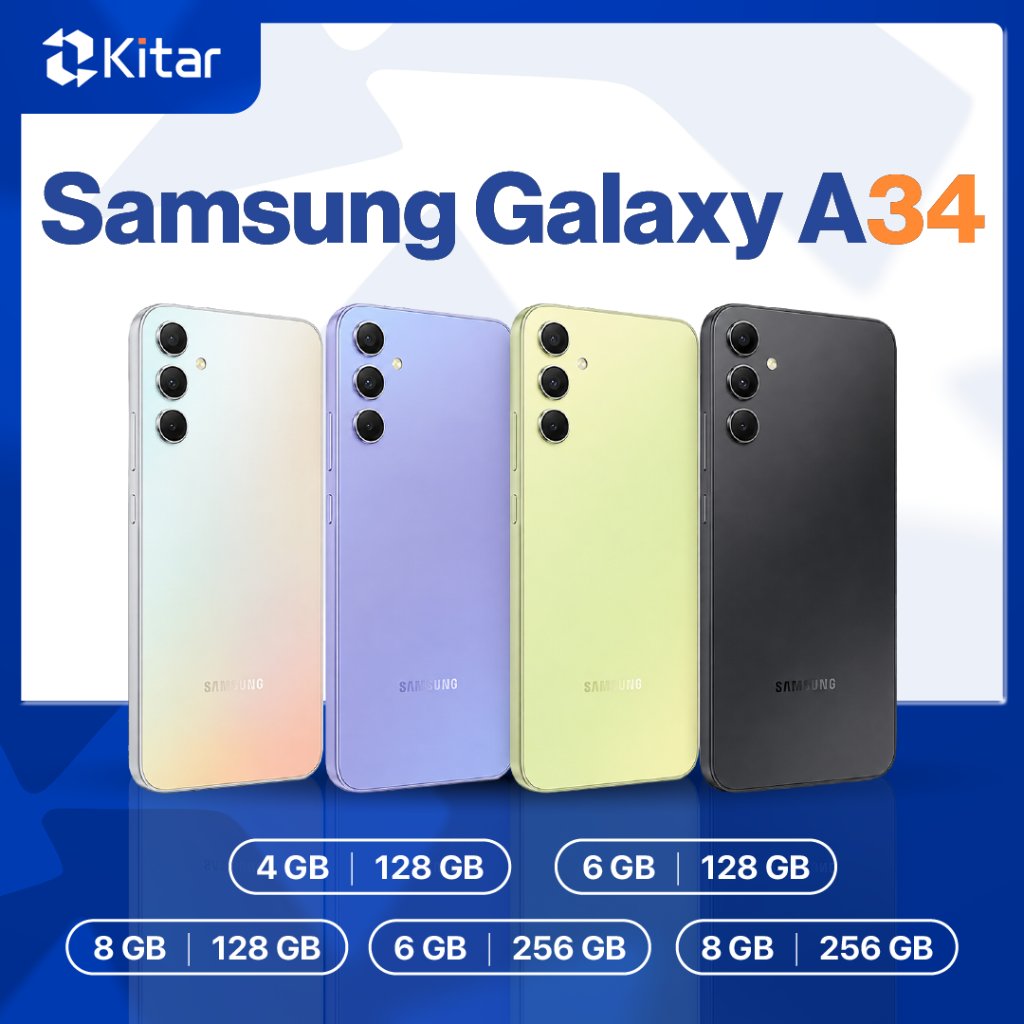 Samsung A34 Second Resmi ex SEIN Beacukai IMEI Permanen 100% Original FULLSET 128GB 256GB - Gambar 2