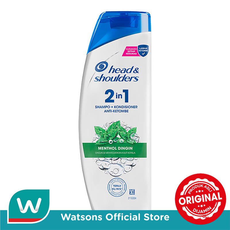 Head & Shoulders Shampoo 2-in-1 Varian Cool Menthol 160ml - Gambar 2