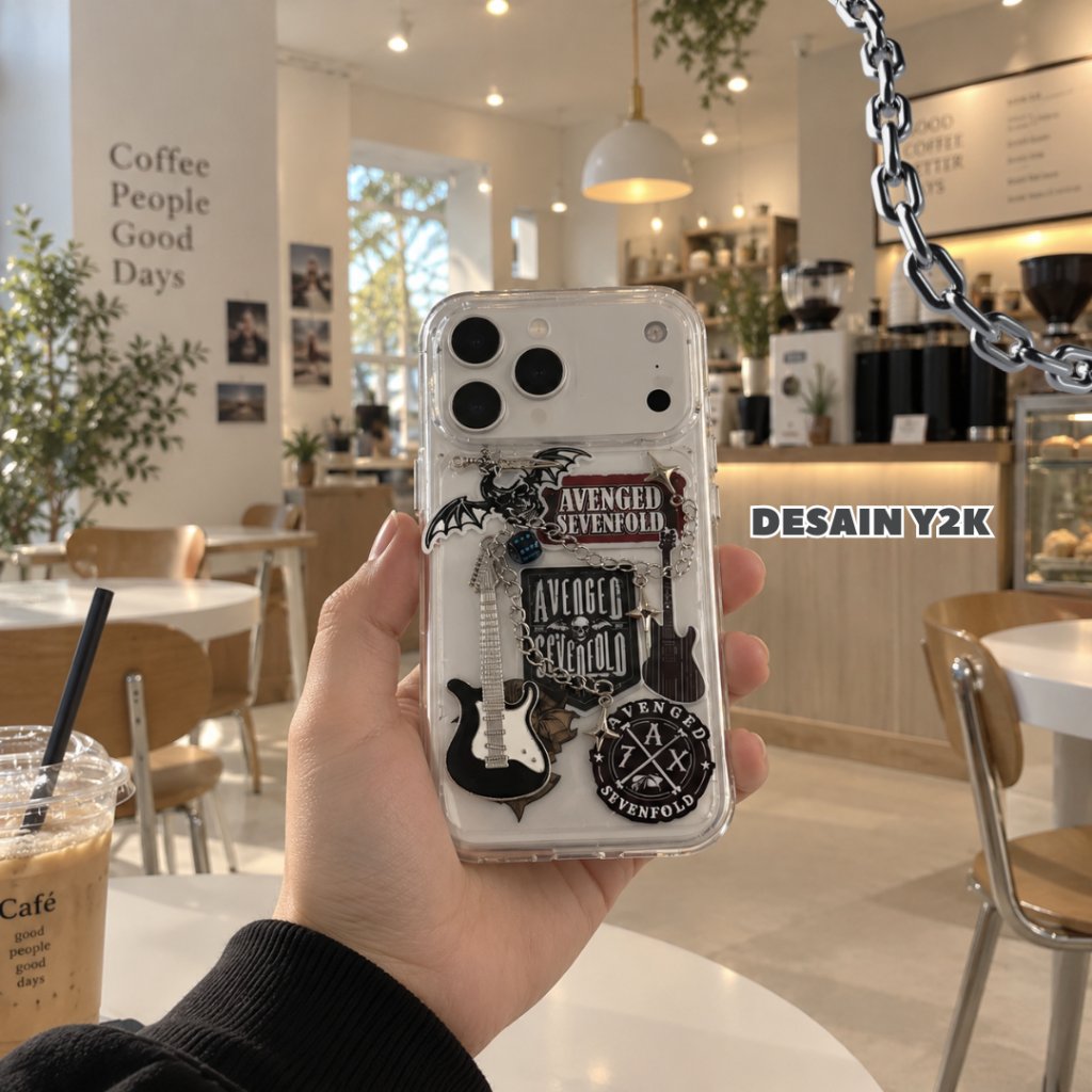 GENZ Custom Case 3D Resin Clear – Case HP Aesthetic Musik, Stiker Anti Luntur & Aksesoris Timbul foto 4