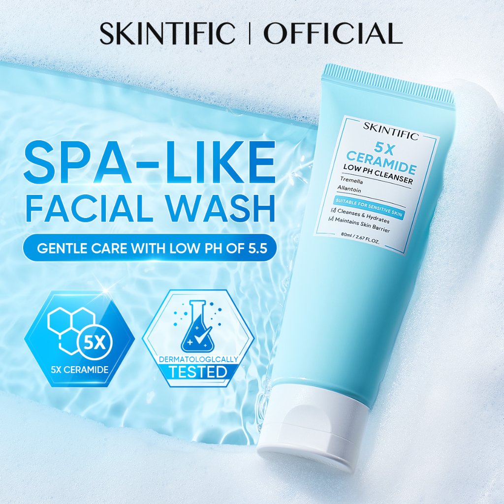 [SIZE UP!!] Skintific Low pH Cleanser 5X Ceramide 120ml