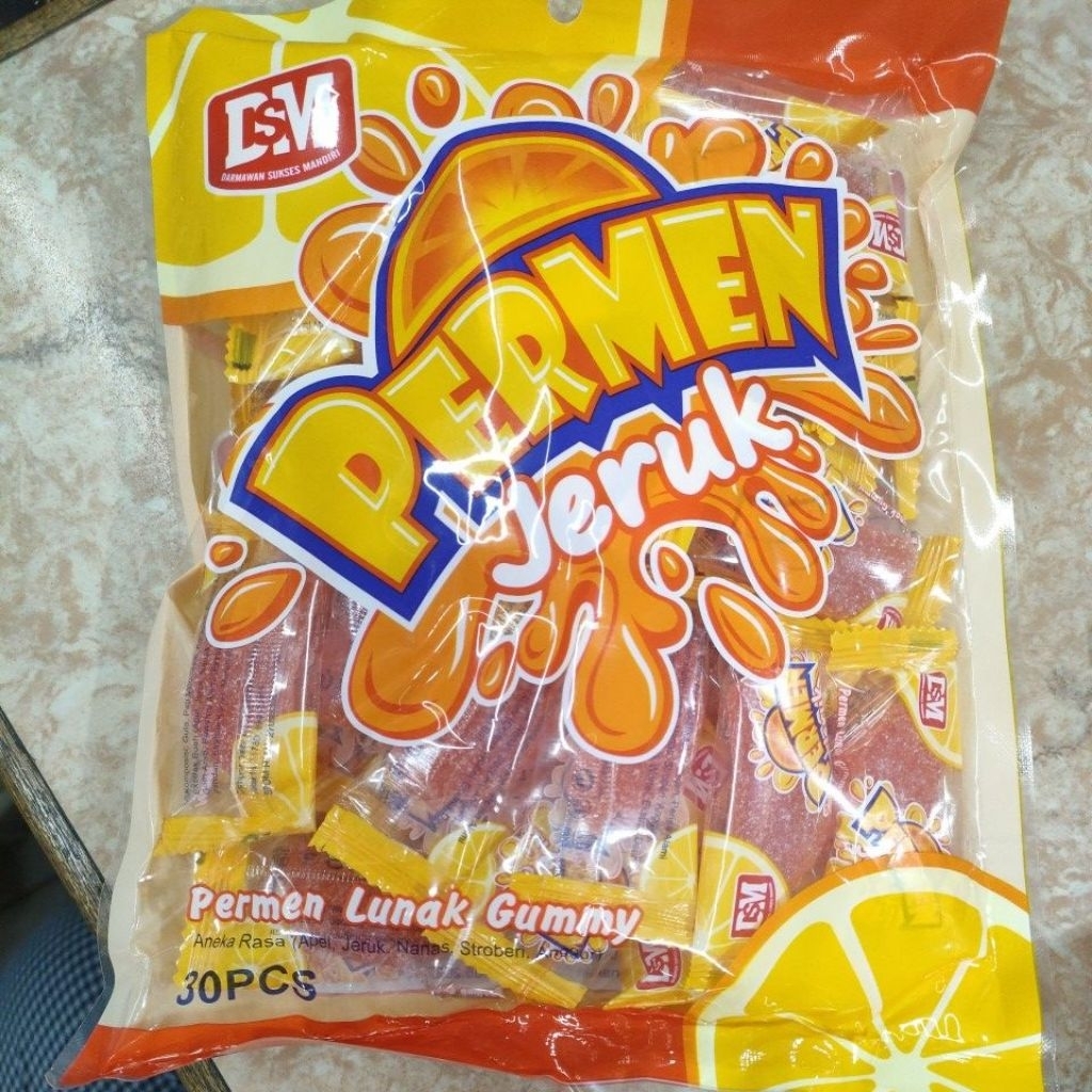 Gummy soft orange candy, contents 30 | Shopee Singapore