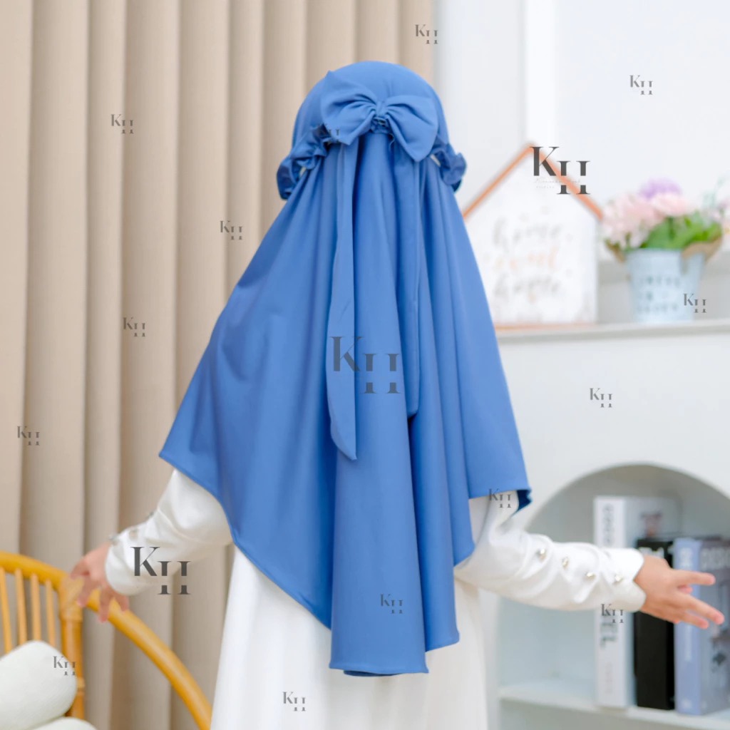 (DISA Kidz) Jilbab Pita Anak Instan Jersey 1-10 Tahun Hijab Daily Perempuan Muslim Terbaru - Gambar 4