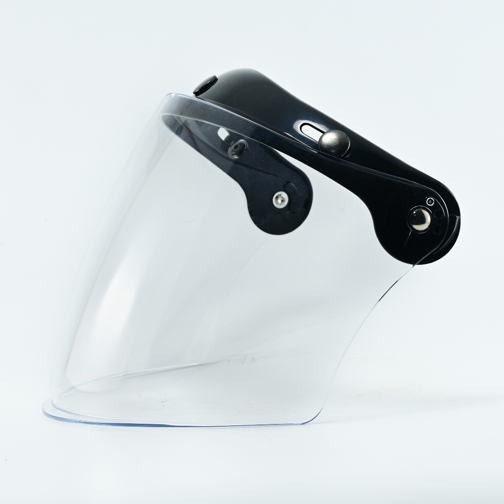 Kaca Helm Venom Bogo Univerisal Tiga Kancing Visor Flat SNI - Gambar 2