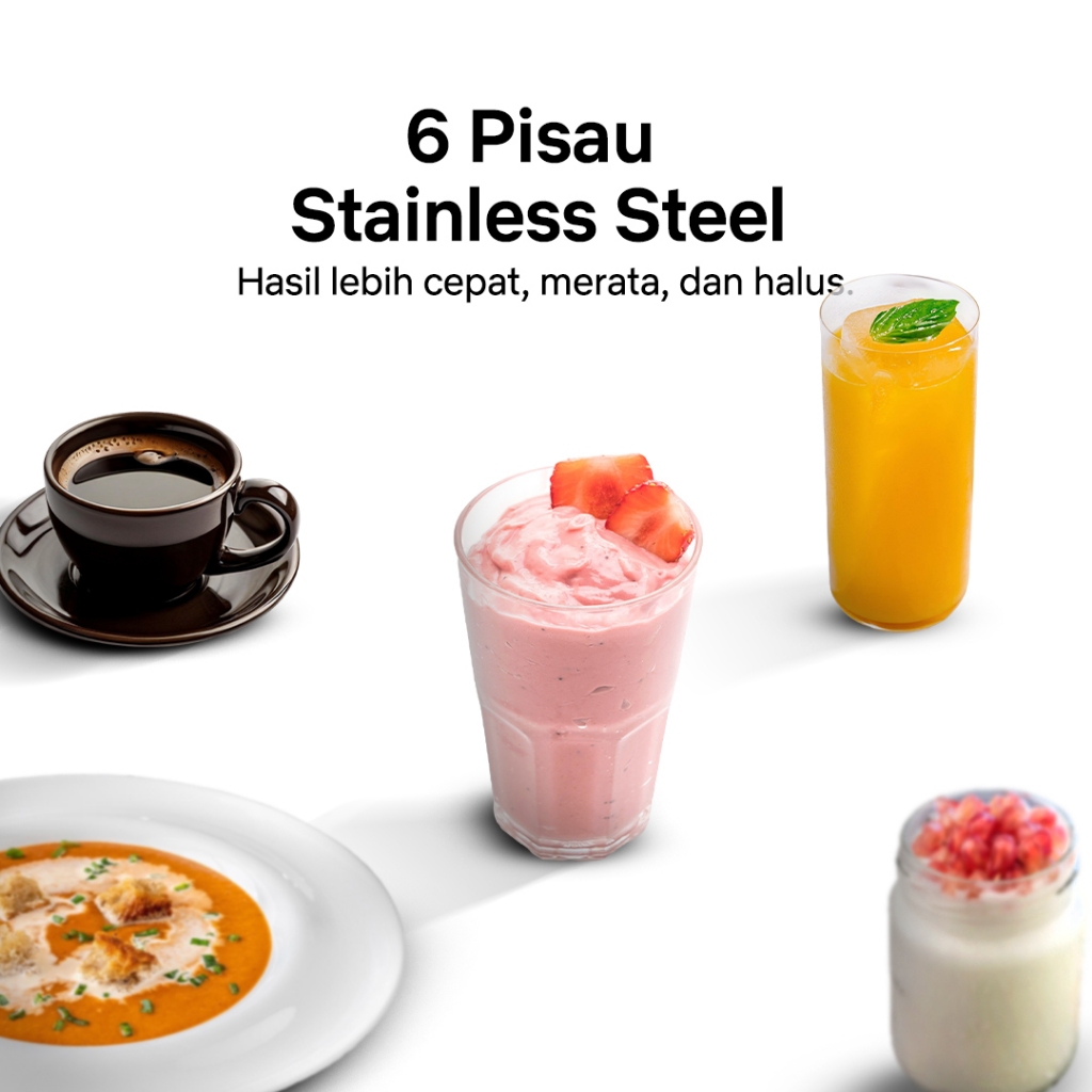 Oxone OX880 Blender Listrik Power Blender 6 Mata Pisau BPA Free - Gambar 4