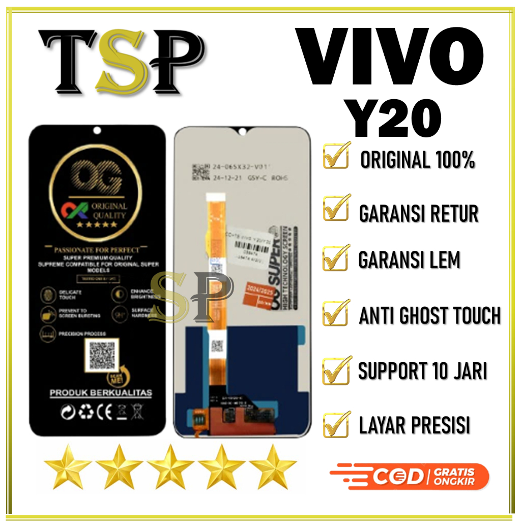ORIGINAL LCD VIVO Y20 ORIGINAL 100% NEW FULLSET