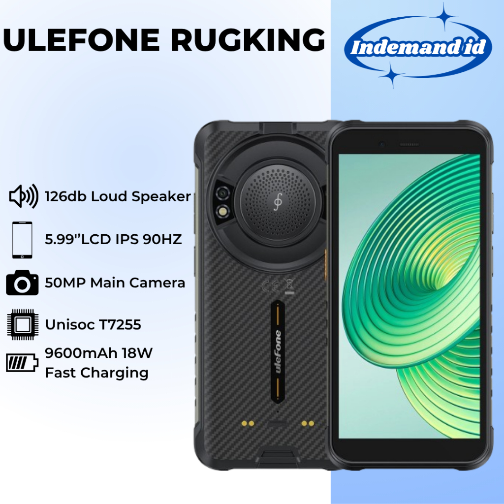 Ulefone Rugking 5,99''LCD IPS 60HZ 9600mAh 18W 8GB 256GB NFC