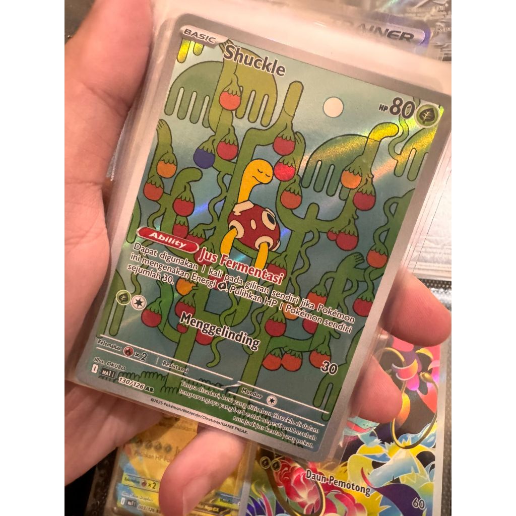 Shuckle AR MA1 130/126 Pokemon TCG Mega Evolution Card | Shopee Singapore