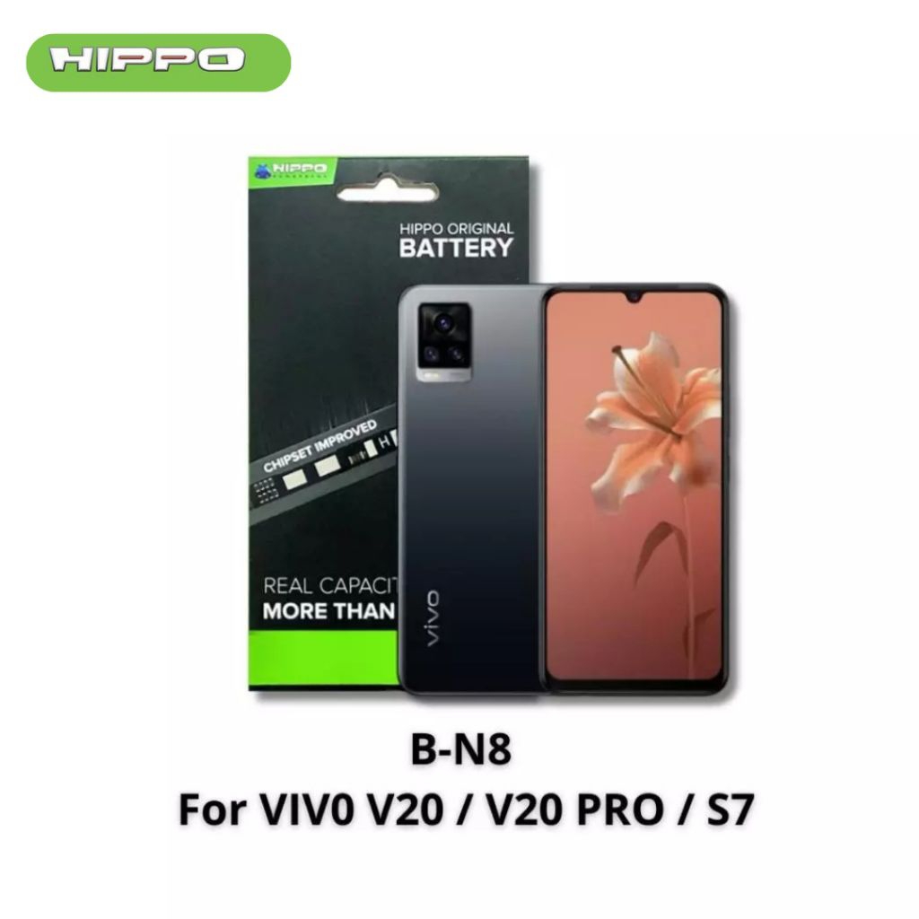 Hippo Baterai VIVO B-N8 V20 / V20 PRO / S7 / BN8 / 4000mAh Original Cell Battery Batere Batrai