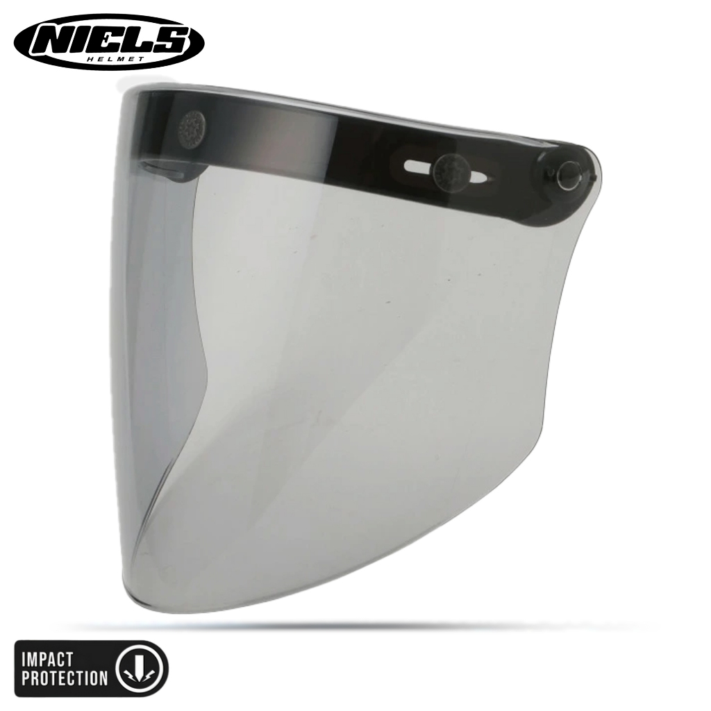 NIELS Kaca Visor Helm Bogo Venom Smoke / Clear - Gambar 2