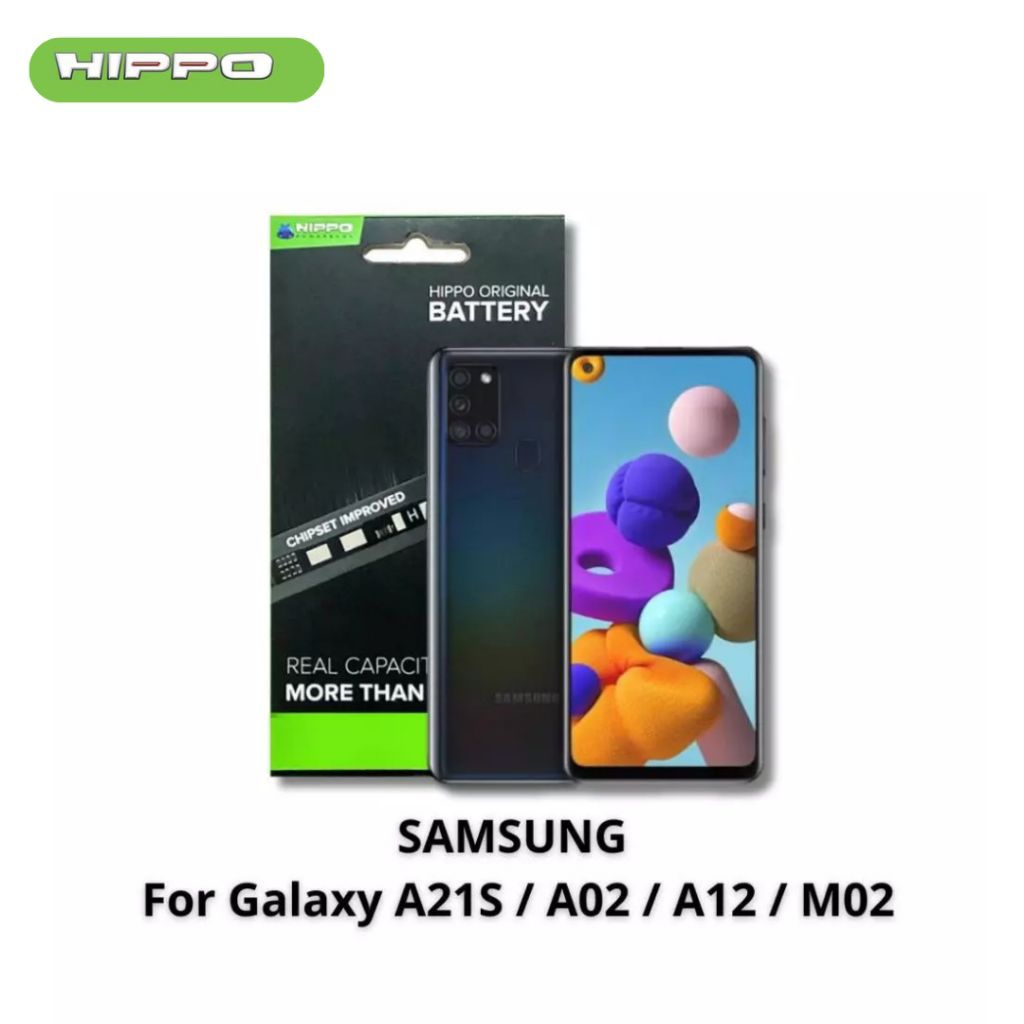 Hippo Baterai Battery Samsung Galaxy A21S/A02/M02/A12 (BA217ABY) 5000MAH