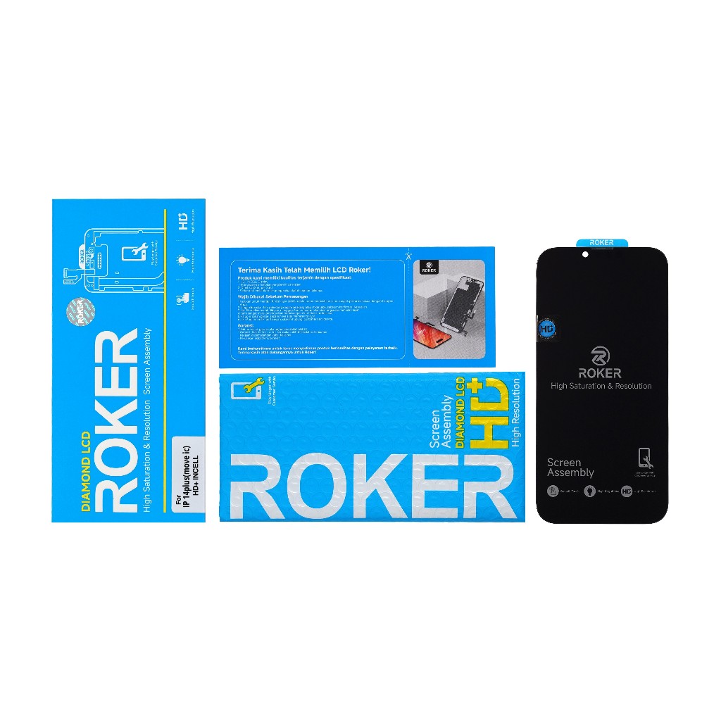 ROKER DIAMOND LCD TOUCHSCREEN IP 14 PLUS HD (MOVE IC) - Gambar 4