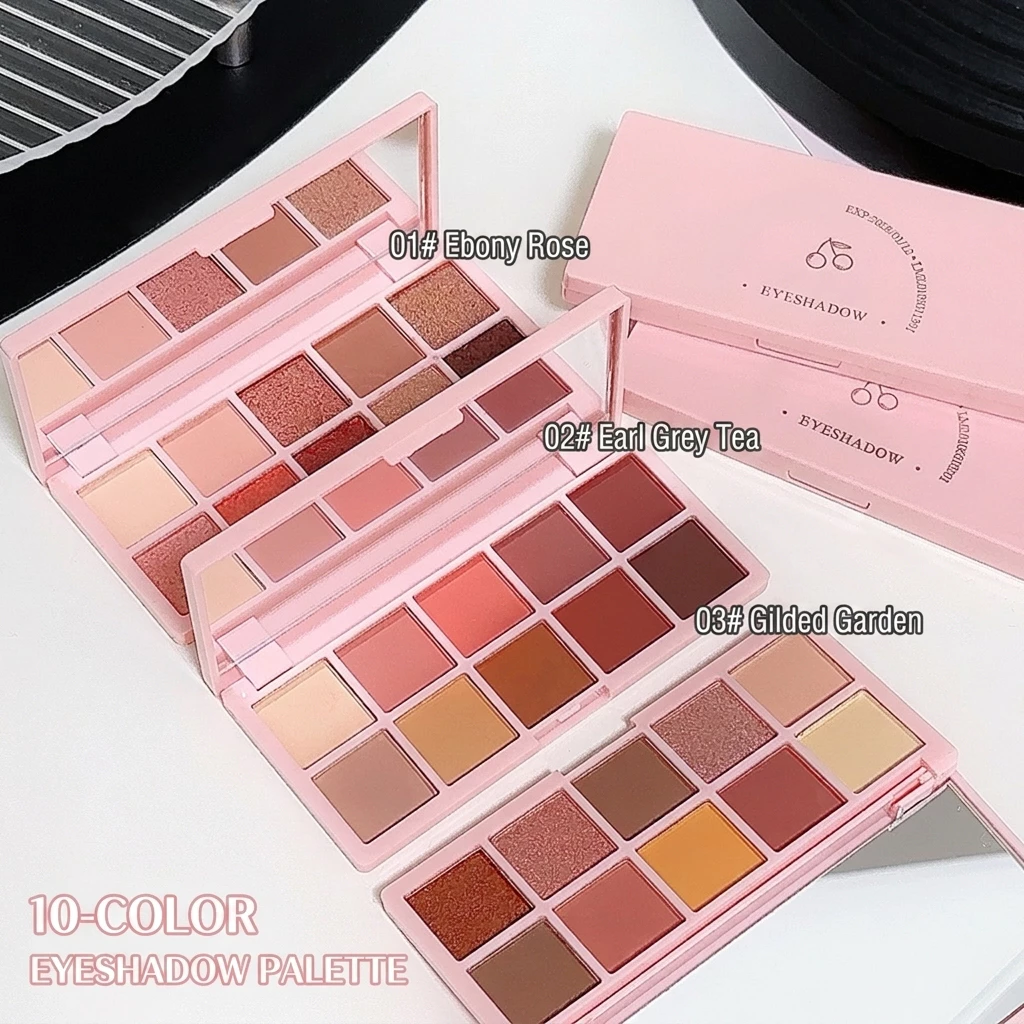 GROSIR 12 Pcs Eyeshadow Palette 10 Warna Matte Nude Earth Tone Waterproof Anti Luntur 247 5020 - Gambar 4