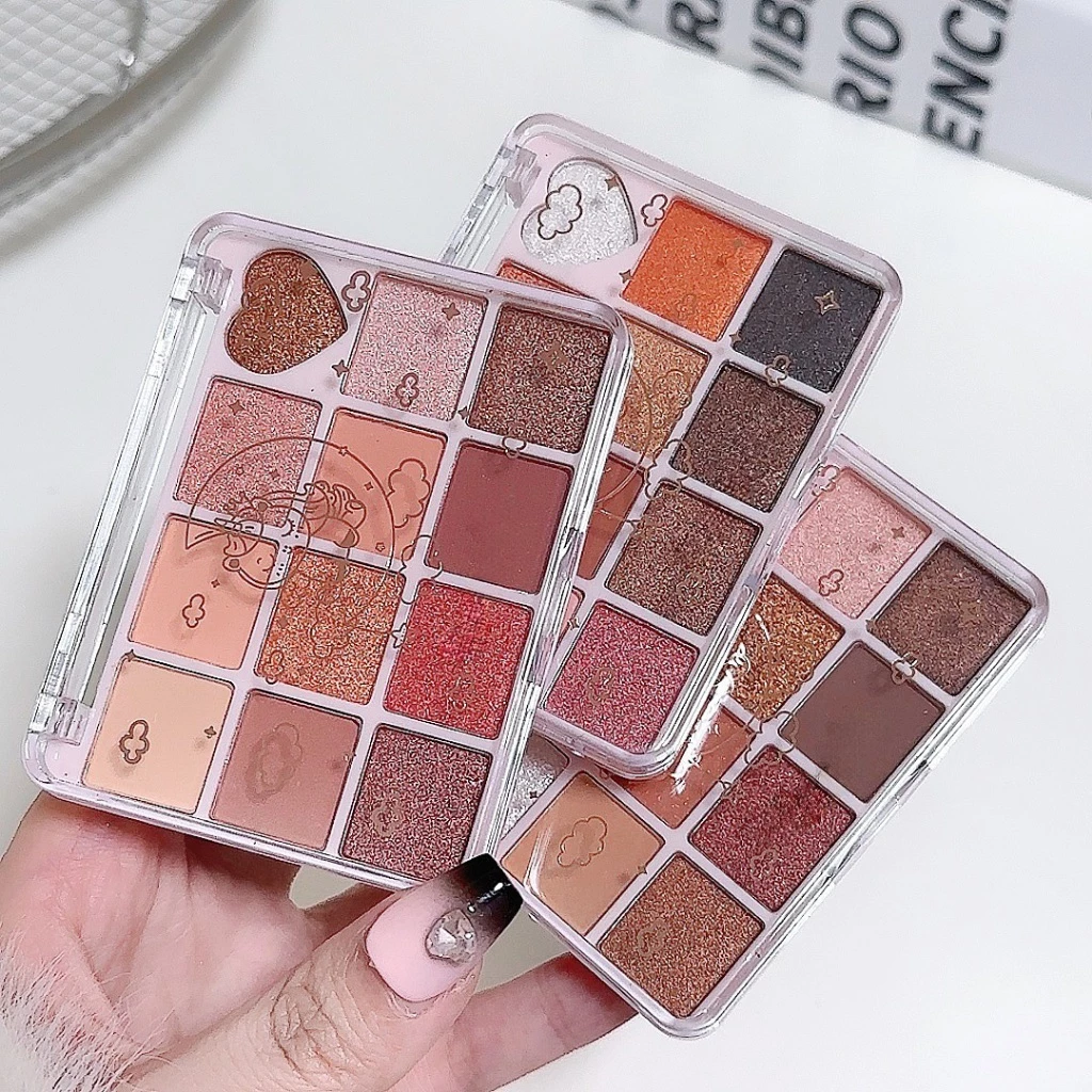 GROSIR 12 Pcs Eyeshadow Palette 12 Warna Matte Pearlescent Shimmer Tahan Lama Pigmented 288 5268 - Gambar 3