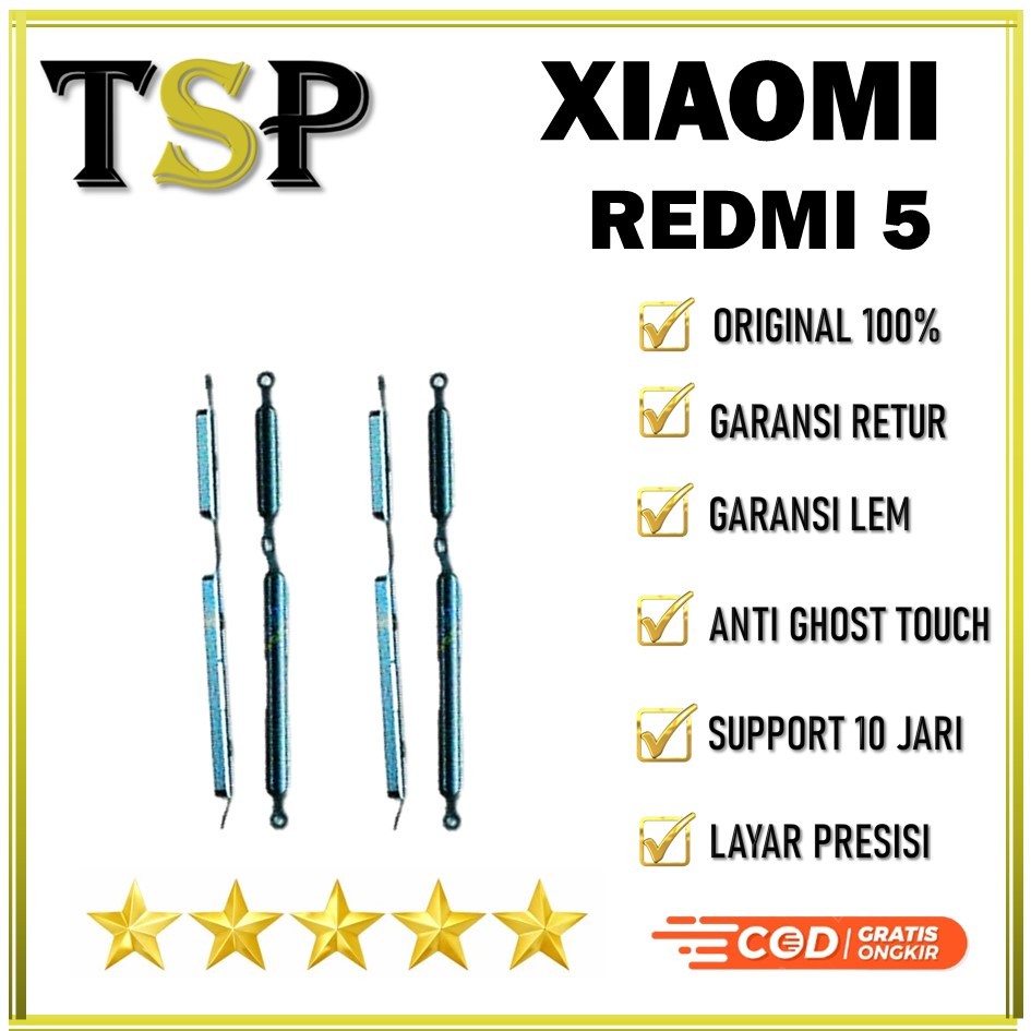 TOMBOL LUAR ON / OFF + VOLUME XIAOMI REDMI 5 ORIGINAL 100% COMPLETE